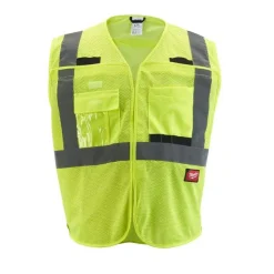 Milwaukee Tools ANSI Breakaway Class 2 Mesh Safety Vest Hi-Vis Yellow 48-73-512Y