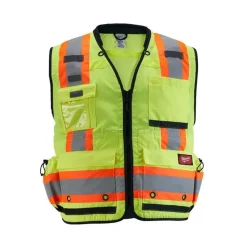 Milwaukee Tools ANSI/CSA Class 2 Surveyor's 27 Pocket Safety Vest 48-73-516Y