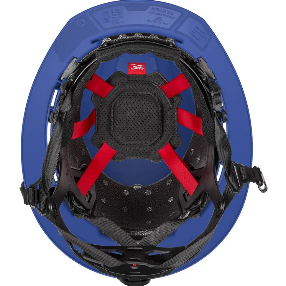 Milwaukee Tools BOLT™ Blue Full Brim Vented Safety Helmet – Type 2, Class C 48-73-1654