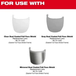 Milwaukee Tools BOLT™ Gasketed Full Face Shield Replacement Frame (Compatible with Milwaukee® BOLT™ Safety Helmets & BOLT™ Hard Hats) 48-73-1456