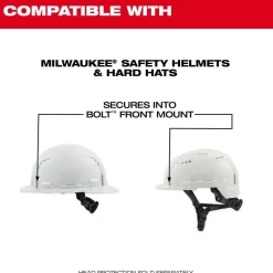 Milwaukee Tools BOLT™ Gasketed Full Face Shield Replacement Frame (Compatible with Milwaukee® BOLT™ Safety Helmets & BOLT™ Hard Hats) 48-73-1456
