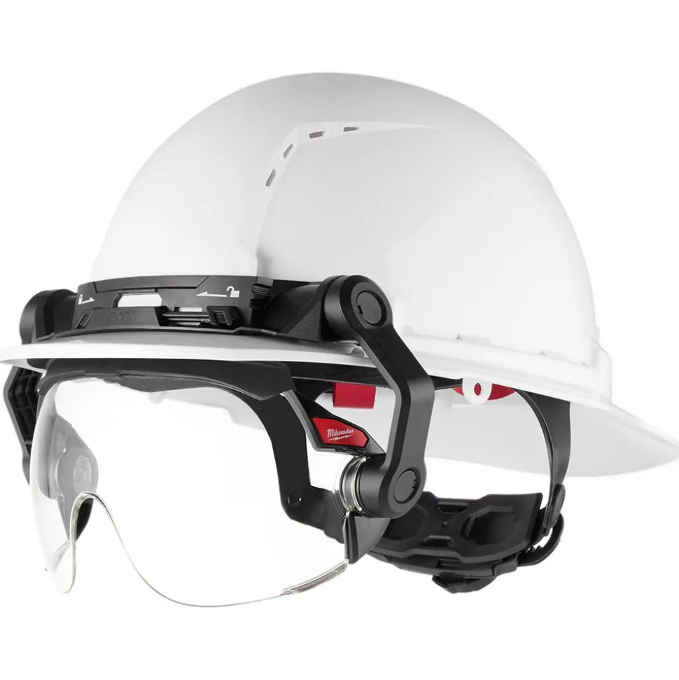 Milwaukee Tools BOLT Gasketed Eye Visor - Clear Dual Coat Lens (Compatible with Milwaukee BOLT Safety Helmets & BOLT Hard Hats) 48-73-1412