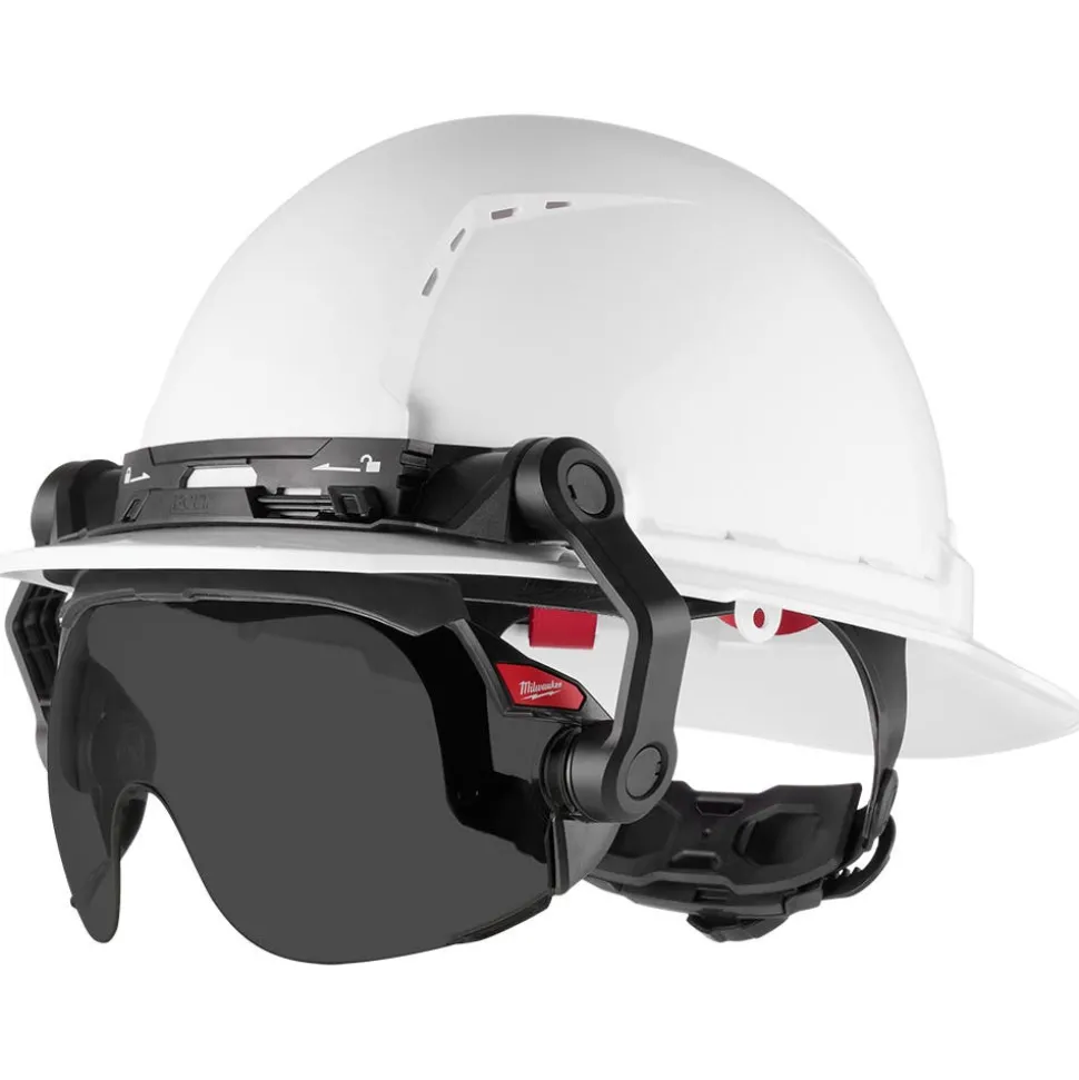 Milwaukee Tools BOLT Gasketed Eye Visor - Tinted Dual Coat Lens (Compatible with Milwaukee BOLT Safety Helmets & BOLT Hard Hats) 48-73-1417