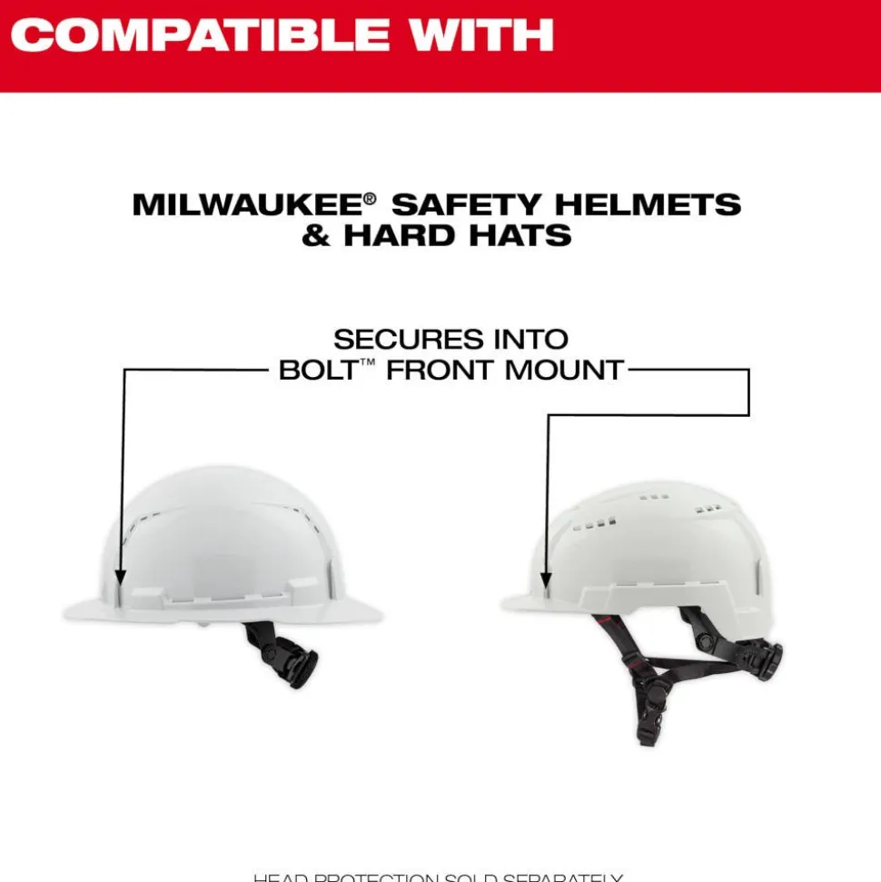 Milwaukee Tools BOLT Gasketed Eye Visor - Tinted Dual Coat Lens (Compatible with Milwaukee BOLT Safety Helmets & BOLT Hard Hats) 48-73-1417