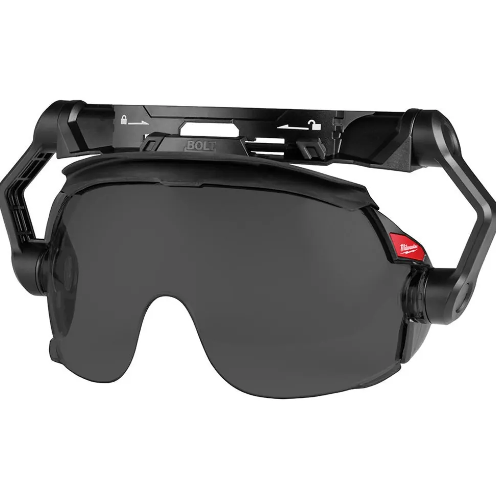 Milwaukee Tools BOLT Gasketed Eye Visor - Tinted Dual Coat Lens (Compatible with Milwaukee BOLT Safety Helmets & BOLT Hard Hats) 48-73-1417