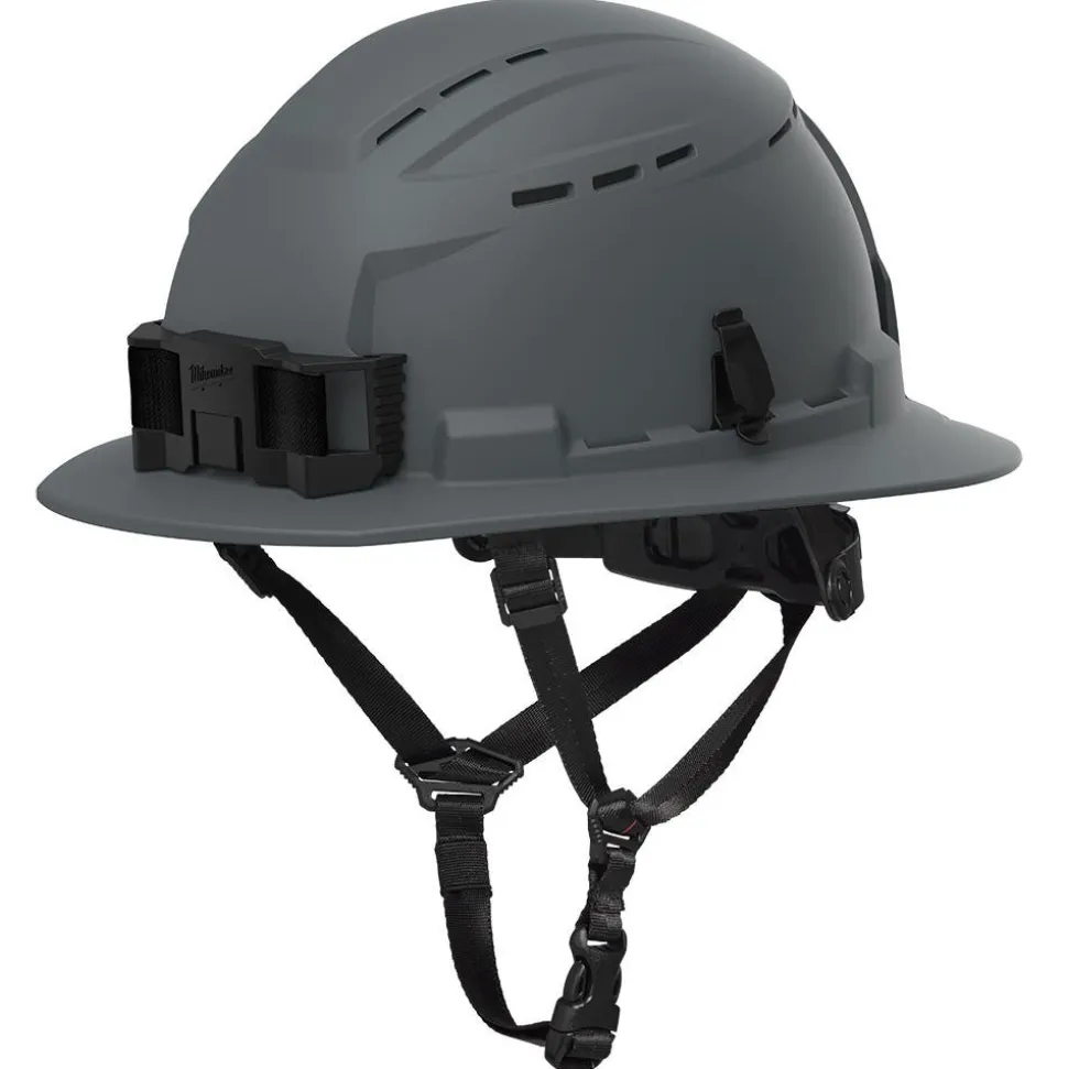 Milwaukee Tools BOLT™ Gray Full Brim Vented Safety Helmet – Type 2, Class C 48-73-1664