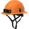 Milwaukee Tools BOLT™ Orange Full Brim Non-Vented Safety Helmet – Type 2, Class E 48-73-1689