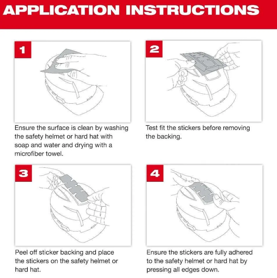Milwaukee Tools BOLT™ Reflective Sticker Set - Yellow, 5 Pieces 48-73-4601
