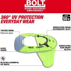 Milwaukee Tools BOLT Sun Visor with Sunshade 48-73-1078
