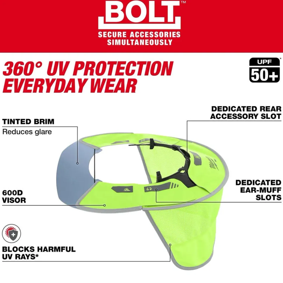 Milwaukee Tools BOLT Sun Visor with Sunshade 48-73-1078