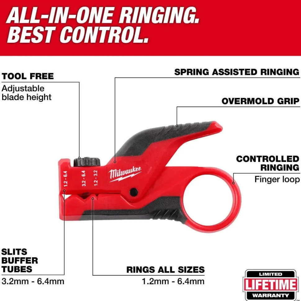 Milwaukee Tools Buffer Tube Ringer & Slitter 48-22-3014