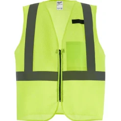 Milwaukee Tools Class 2 High Visibility Mesh One Pocket CSA Safety Vest Hi-Vis Yellow 48-73-225Y