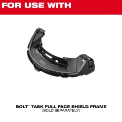 Milwaukee Tools Clear Uncoated Full Face Shield Replacement Lens (Task Full Face Shield Frame) 48-73-1457