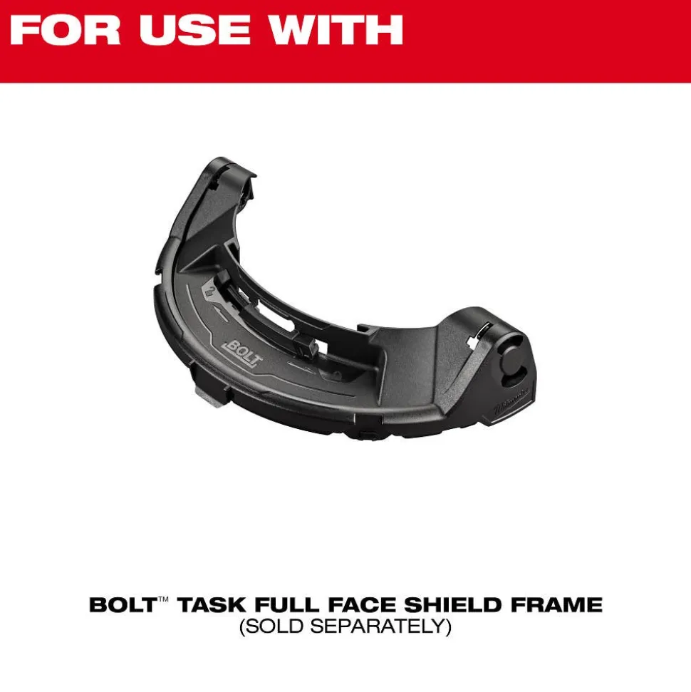 Milwaukee Tools Clear Uncoated Full Face Shield Replacement Lens (Task Full Face Shield Frame) 48-73-1457