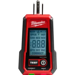 Milwaukee Tools Digital GFCI Receptacle Tester 2224-20