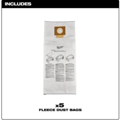 Milwaukee Tools Fleece Dust Bags (5PK) 49-90-1969
