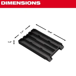 Milwaukee Tools Four Compartment Tray for PACKOUT Low-Profile Compact Organizers 48-22-5640
