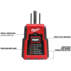 Milwaukee Tools GFCI Receptacle Tester 2223-20