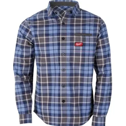 Milwaukee Tools Gridiron Flannel Shirt Blue M551U