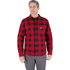 Milwaukee Tools Gridiron Flannel Shirt Red M551R
