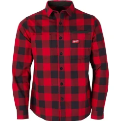 Milwaukee Tools Gridiron Flannel Shirt Red M551R