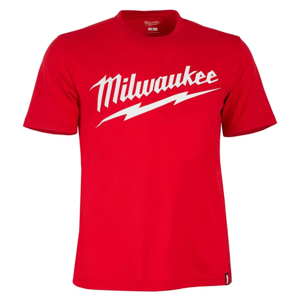 Milwaukee Tools Heavy Duty Short Sleeve with Logo T-Shirt Red 607R