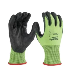 Milwaukee Tools Hi-Vis Cut Level 5 Polyurethane Dipped Gloves 48-73-895