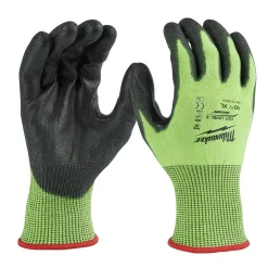 Milwaukee Tools Hi-Vis Cut Level 5 Polyurethane Dipped Gloves 48-73-895