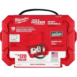 Milwaukee Tools HOLE DOZER HVAC Hole Saw Kit - 10PC 49-22-4001