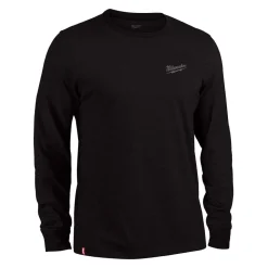 Milwaukee Tools Hybrid Long Sleeve Work T-Shirt Black 604B