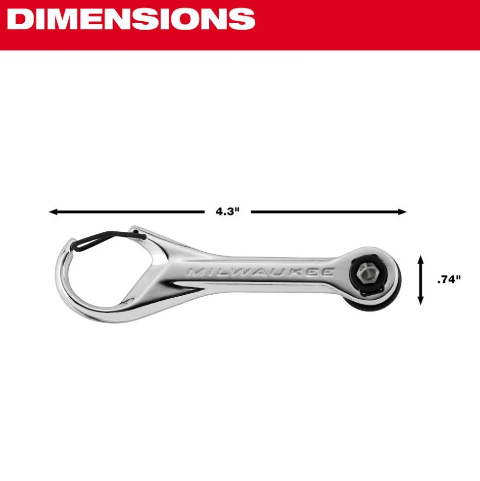 Milwaukee Tools 7-in-1 Multi-Bit Mini Ratchet 48-22-2950