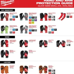 Milwaukee Tools Lightweight Glove With Flexible Cuff 48-73