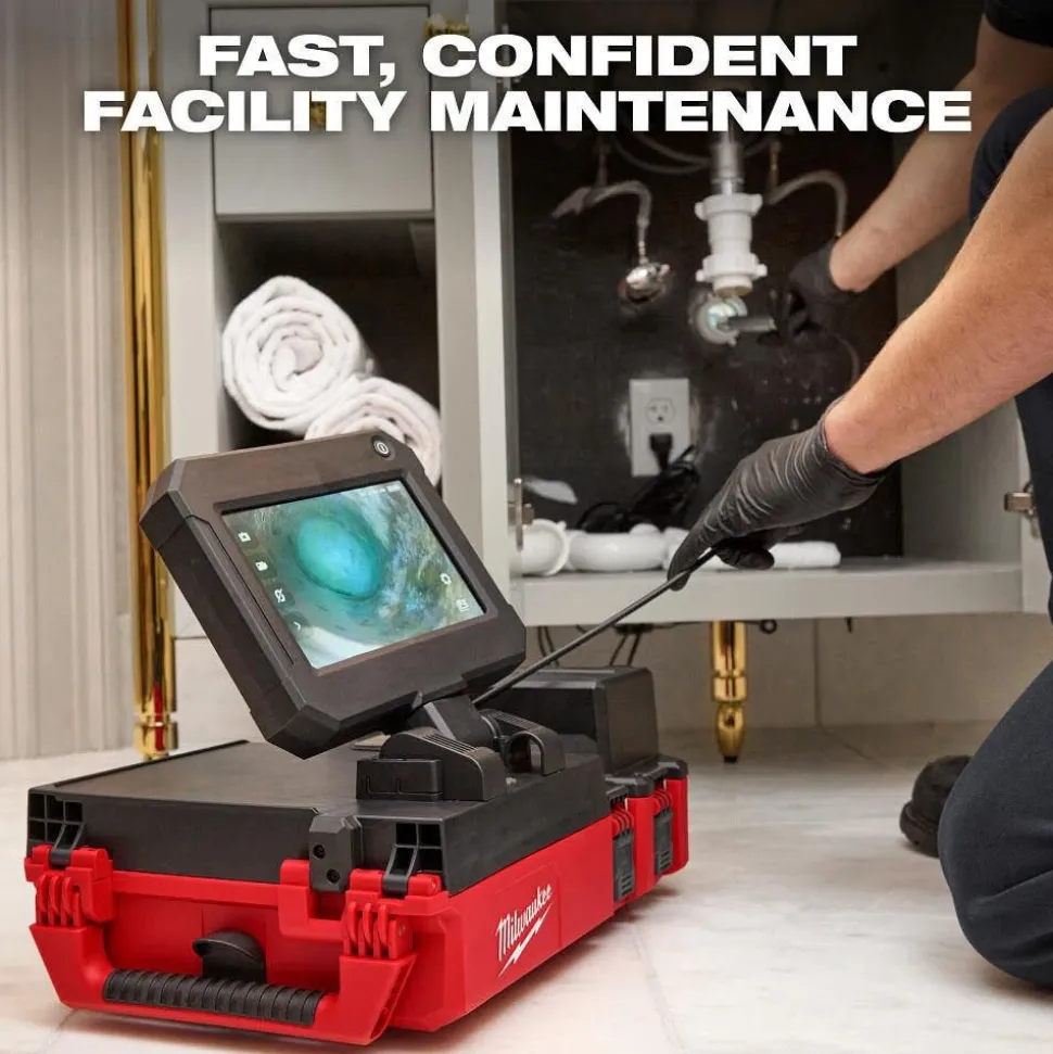 Milwaukee Tools M12 75' Drain Camera w/ PACKOUT Compatibility 3154-20