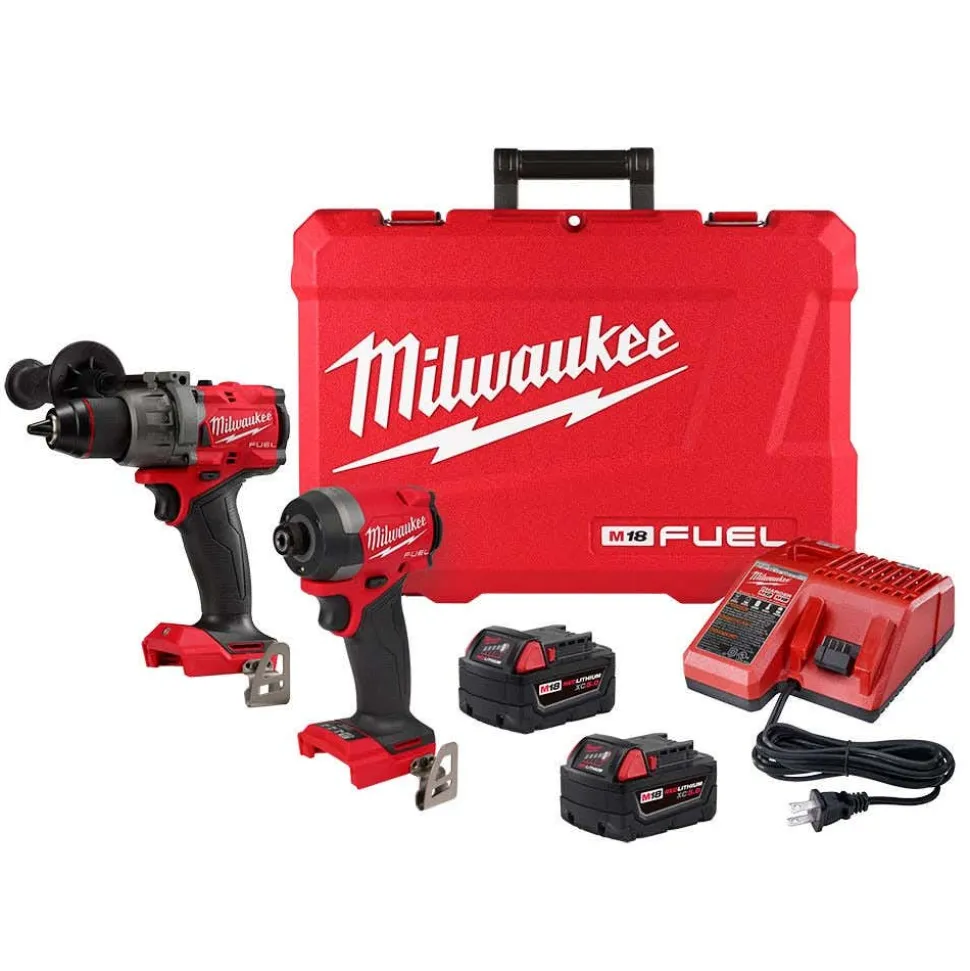 Milwaukee Tools M18 Brushless 1" SDS Plus D-Handle Rotary Hammer w/ FUEL 2-Tool Combo Kit