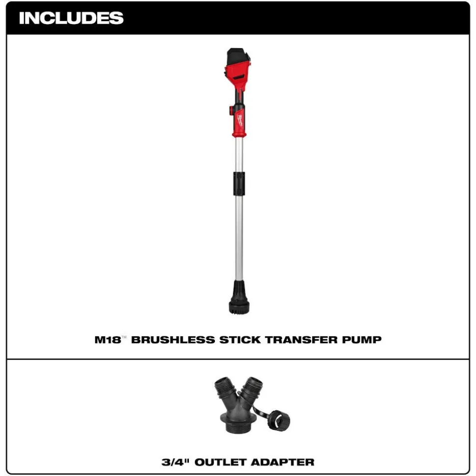 Milwaukee Tools M18 Brushless Stick Transfer Pump 2940-20