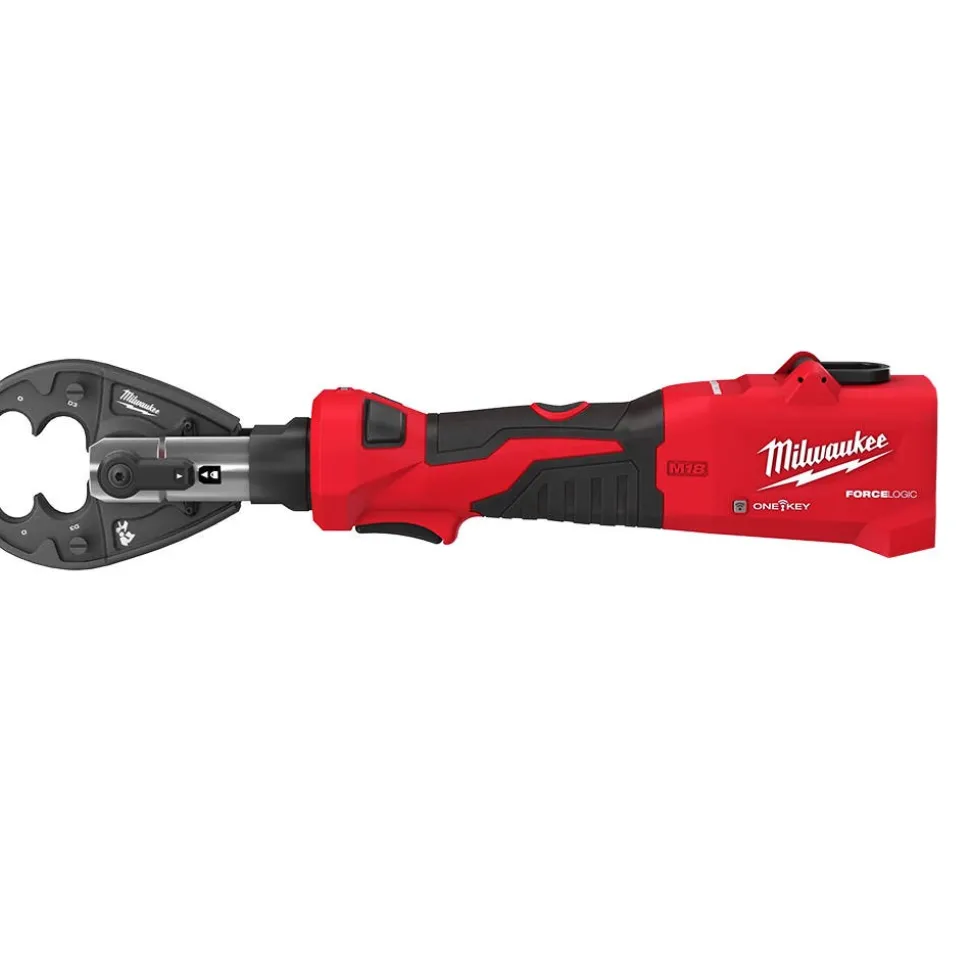Milwaukee Tools M18™ FORCE LOGIC™ 6T Linear Utility Crimper w/ O-D3 Jaw & Cutting Jaws 2978-OCUT
