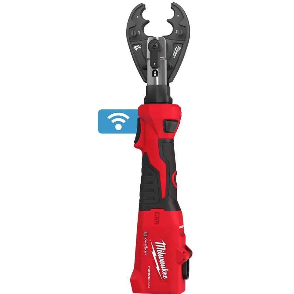 Milwaukee Tools M18™ FORCE LOGIC™ 6T Linear Utility Crimper w/ O-D3 Jaw & Cutting Jaws 2978-OCUT