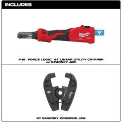 Milwaukee Tools M18™ FORCE LOGIC™ 6T Linear Utility Crimper w/ Kearney Jaw 2978-20K