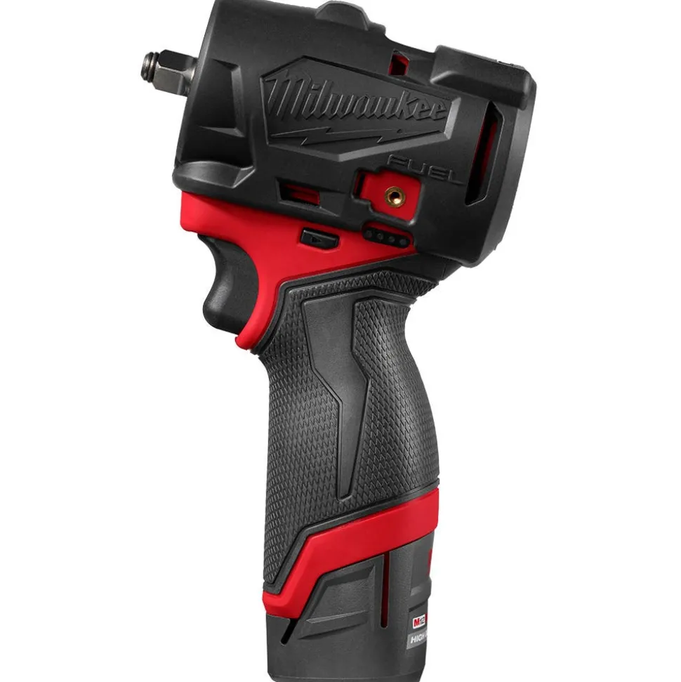 Milwaukee Tools M12 FUEL™ 1/4" & 3/8" Subcompact Impact Wrench w/ Friction Ring Protective Boot 49-16-3049