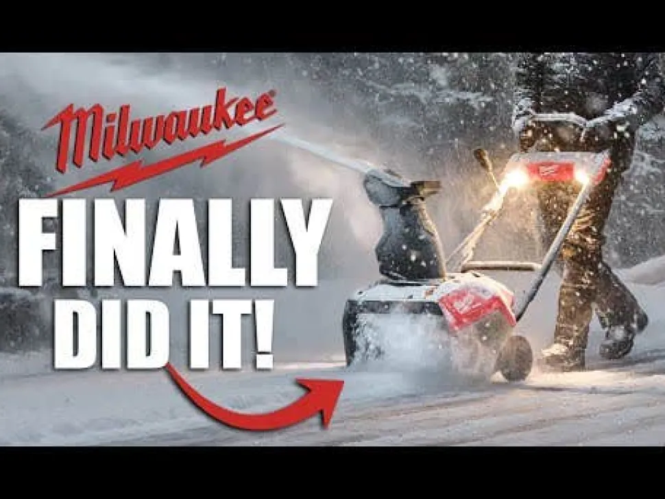 Milwaukee Tools M18 FUEL™ 21" Auger Propelled Dual Battery Single Stage Snow Blower Kit 3036-22HD