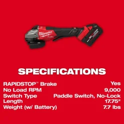 Milwaukee Tools M18 FUEL 4-1/2