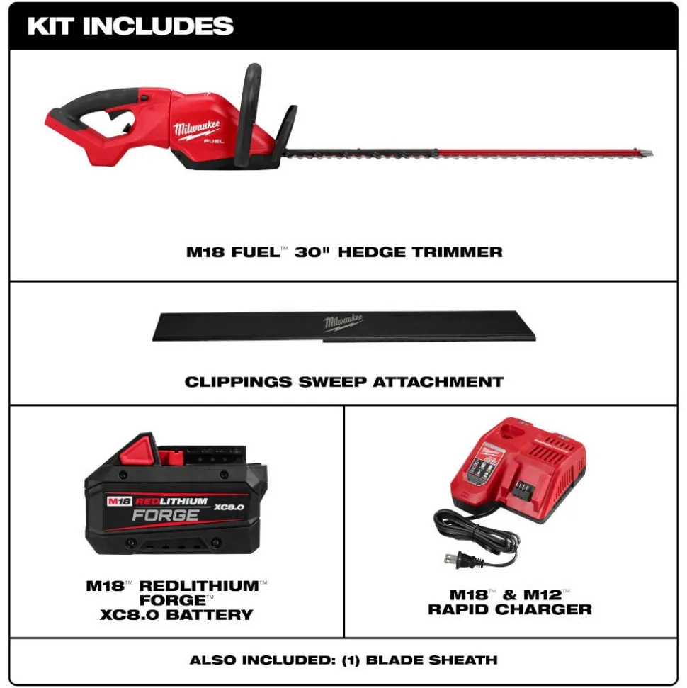 Milwaukee Tools M18 FUEL 30" Hedge Trimmer Kit 3034-21