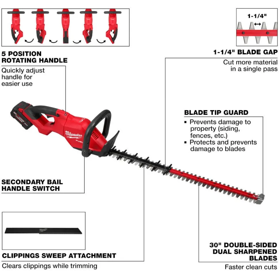 Milwaukee Tools M18 FUEL 30" Hedge Trimmer Kit 3034-21