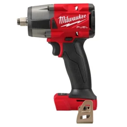 Milwaukee Tools M18 FUEL 1/2" Mid-Torque Impact Wrench w/ Friction Ring (Bare Tool), M18 REDLITHIUM XC5.0 Resistant Battery, and 9 Piece Shockwave Impact Duty 1/2" Drive SAE Deep 6 Point Socket Set KIT-2962-20-48-11-1850R-49-66-7022