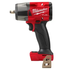 Milwaukee Tools M18 FUEL 3/8" Mid-Torque Impact Wrench w/ Friction Ring (Bare Tool), M18 REDLITHIUM XC5.0 Resistant Battery, and 8 Piece Shockwave Impact Duty 3/8" Drive Metric Deep 6 Point Socket Set KIT-2960-20-48-11-1850R-49-66-7021