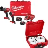 Milwaukee Tools M18 Fuel 2 Piece Combo Kit & Hole Dozer Hole Saw Kit 3697-22-49-22-4185