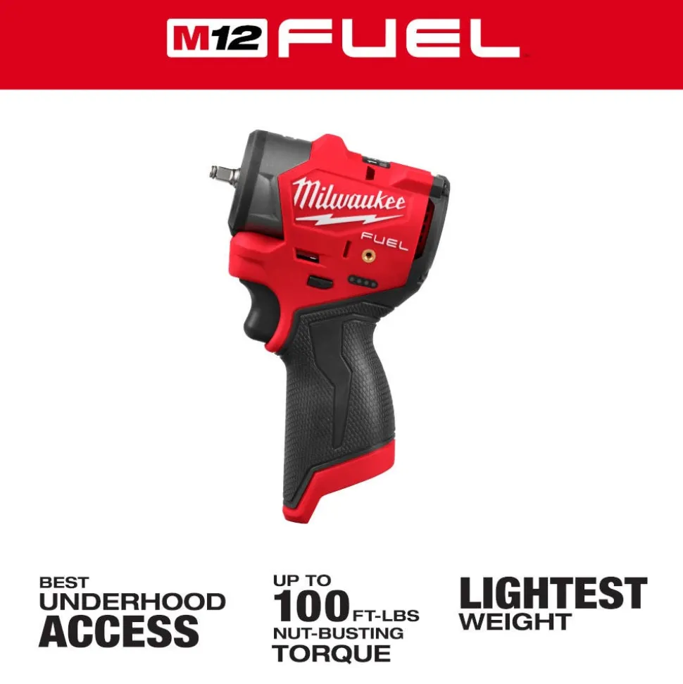 Milwaukee Tools M12 FUEL™ 1/4" Subcompact Impact Wrench w/ Friction Ring 3048-20
