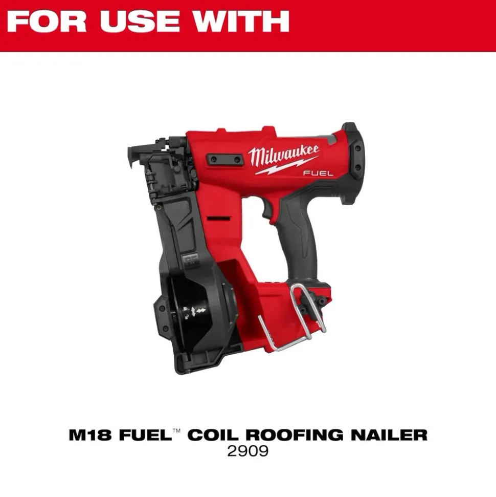 Milwaukee Tools M18 FUEL Coil Roofing Nailer Vinyl Siding Tip 48-08-2909