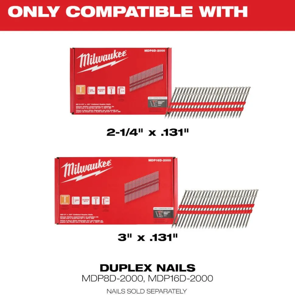 Milwaukee Tools M18 FUEL Duplex Nailer Kit 2844-21