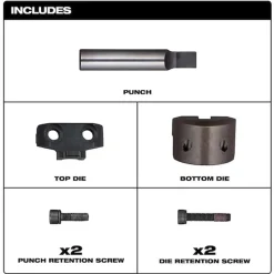 Milwaukee Tools M18 FUEL™ 10Ga Nibbler Punch & Die Set 48-44-0274